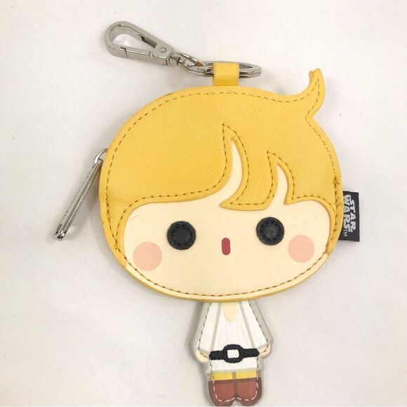 Loungefly Luke Skywalker LucasFilm Chibi Zipper Coin Bag Keychain RARE - Picture 4 of 16